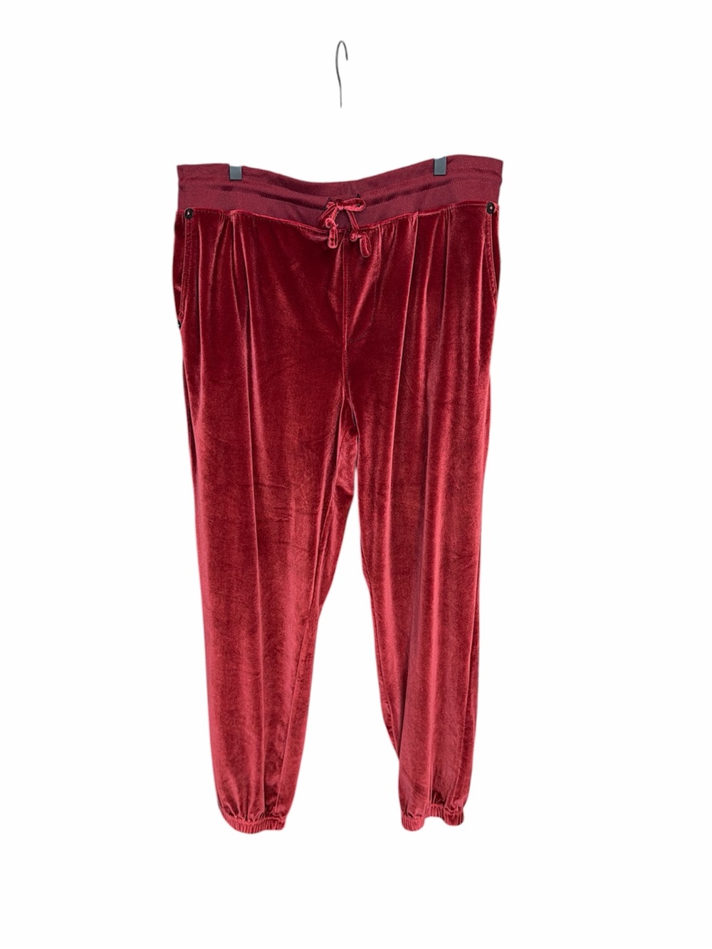 True Religion Velour Syrah Joggers size XL casual lounge Y2K 90s burgundy maroon